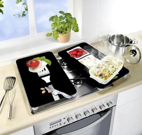 Szklane płyty ochronne CAPRESE na kuchenkę – 2 sztuki, WENKO