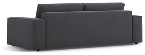 Ciemnoszara rozkładana sofa 247 cm Jodie – Micadoni Home