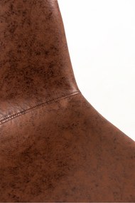 Zestaw 4 Krzese Black Teok Ekoskóra