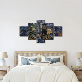 Obraz - Wieczorna panorama Londynu (125x70 cm)