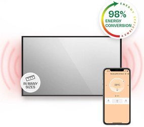 Klarstein La Palma Smart 1000W 120x60cm Panel na podczerwień lustro Czarny