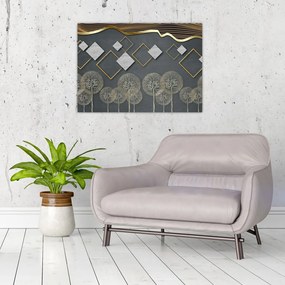 Obraz na szkle abstrakcji (70x50 cm)