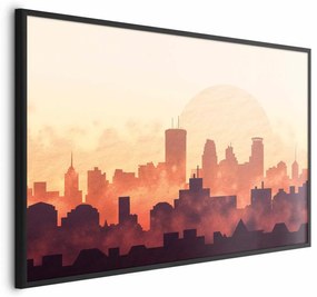 Plakat Żar miasta 60x40 cm z ramą czarną bez marginesu ARTGEIST B