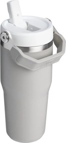 Jasnoszary termos ze stali nierdzewnej 410 ml IceFlow™ Flip Straw 2.0 Tumbler Ash – Stanley