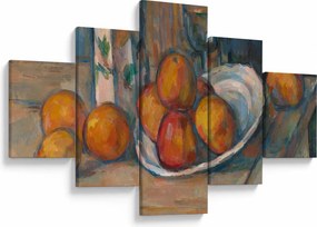 Obraz - Paul Cézanne, Still Life with Milk Jug and Fruit, reprodukcje (125x70 cm)