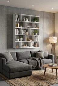 Skandynawski Regał Biały Otwarty Wiszący Lub Stojący C8-T00