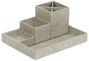 Beżowy 4-częściowy przybornik Bigso Box of Sweden Lena