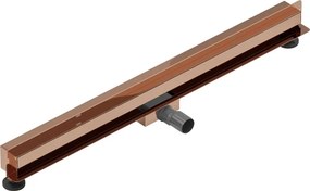 Mexen Flat Wall odpływ liniowy ścienny 2w1 80 cm, różowe złoto - 1630080