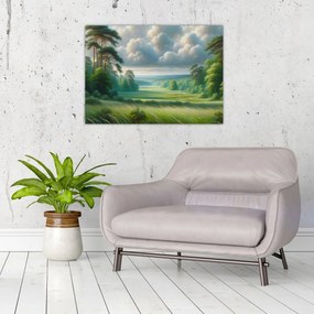 Obraz - Zielony krajobraz (70x50 cm)