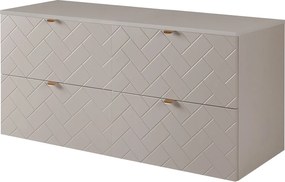 Meble łazienkowe, Kaszmir, 120 x 57 x 46 cm, złote uchwyty