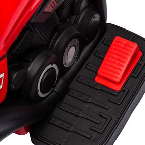 AIYAPLAY Motocykl Dla Dzieci Elektryczny, 6V Motocykl Dla Dzieci z Muzyką, Bąbelkami 2,5-3 km/h, dla Dzieci w Wieku 2-5 lat