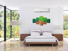 Obraz - Japoński las bambusowy (125x70 cm)