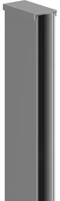 Mexen listwa przyścienna do ścianki prysznicowej, gun metal - 800-00-95