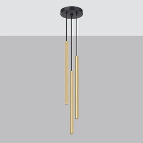 Lampa wisząca PASTELO 3P złoty połysk