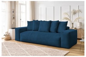 Ciemnoniebieska sztruksowa sofa 280 cm Voltaire – Bobochic Paris