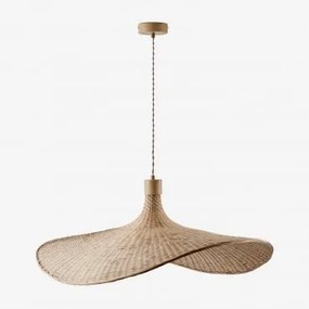 Lampa Sufitowa Chaifer Z Bambusa Miel & 80 X 70 Cm - Sklum