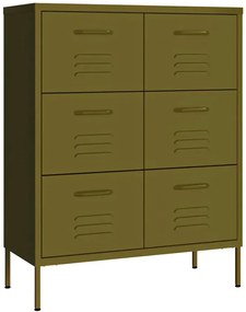 Oliwkowa szafka garażowa na narzędzia R1-D81