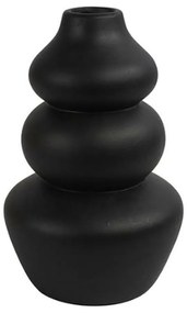 Czarny wazon ceramiczny CAIRN 22 cm
