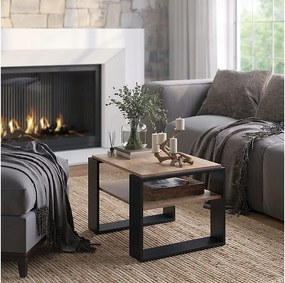 Stolik kawowy złoty dąb energetyczny 65.6x55.8x46.2 helm