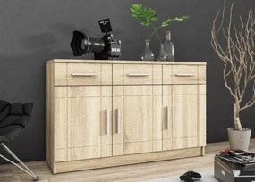 Komoda Pari II sonoma w stylu loftowym