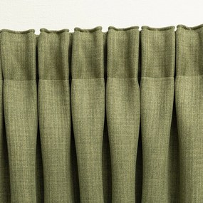 Zasłona zaciemniająca na taśmie marszczącej blackout strukturalny zielony 140 x 280 cm 1 szt.