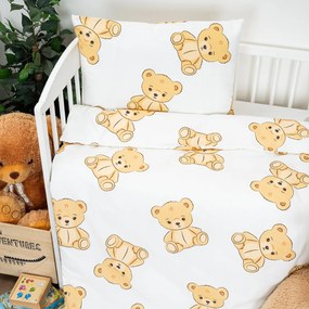 4Home Dziecięca pościel bawełniana do łóżeczka Teddies, 100 x 135 cm, 40 x 60 cm, 100 x 135 cm, 40 x 60 cm