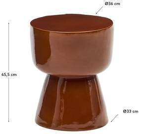 Okrągły ceramiczny stolik ogrodowy ø 36 cm Mesquida – Kave Home