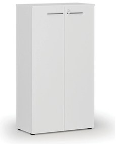 Szafa biurowa z drzwiami PRIMO WHITE, 800 x 420 x 1434 mm, biały