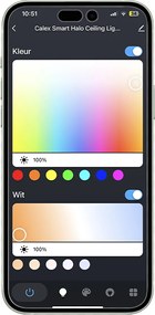 Smart plafondlamp wit 40 cm incl. LED RGBW IP54 - Siem