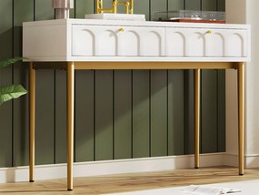 Fryzjerka z 2 szufladami - z płyt wiórowych - Biała