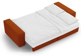 Ceglasta rozkładana sofa 247 cm Jodie – Micadoni Home