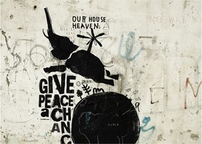 Obraz - Słoń nad ziemią (70x50 cm)