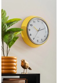 Zegar ścienny Karlsson 6006YE żółty, średnica 34 cm