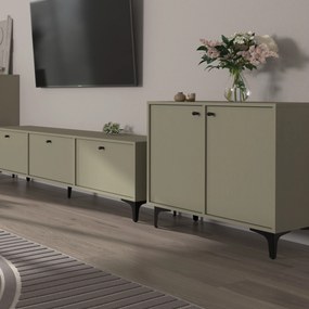 Komoda TORINO 84 cm do Salonu Sypialni Odcienie zieleni
