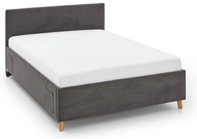 Antracytowe łóżko dziecięce 140x200 cm Cool – Meise Möbel