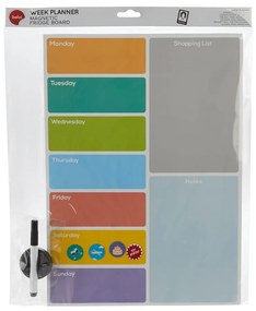 Magnetyczna tablica 30x42 cm Week Planner – Balvi