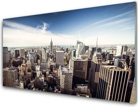 Panel Szklany Panorama Miejskich Drapaczy Chmur