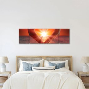 Obraz - Słońce w sercu (170x50 cm)