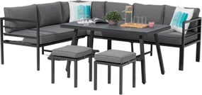 Doppler YORK SET - aluminiowy zestaw mebli ogrodowych - Towar rozpakowany (N639)