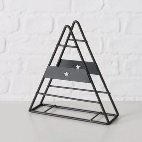 Serwetnik metalowy w kształcie choinki KAYA