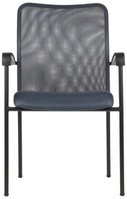 Krzesło biurowe HN-7501 szare/czarne STEMA