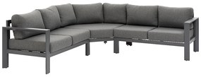 Narożnik aluminiowy VANCOUVER dla 5 osób (szaro)