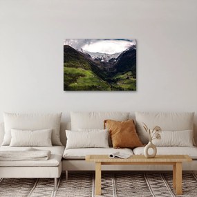 Obraz - Dolina pod górami (70x50 cm)