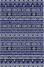 Outsunny Wodoodporny Dywan Zewnętrzny Wytrzymały na Warunki Atmosferyczne, z Boho-Style, do Domu, Balkonu