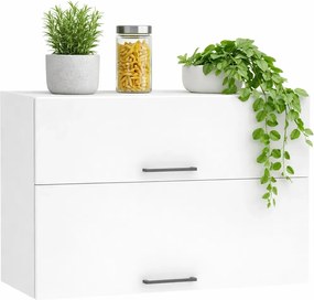 Biała górna szafka wisząca podwójna K0-W95