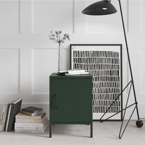 Szafka nocna metalowa butelkowa zieleń Modern MIA, 424 x 595 x 400 mm