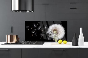 Szkło do Kuchni na Ścianę Puszysty Mniszek Lekarski