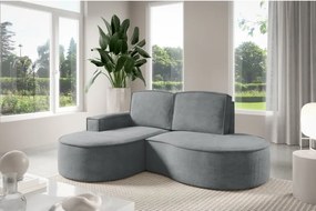 Narożnik MOLLY Lewostronny bez funkcji spania, wolnostojący tkanina CURIO 97 Szary