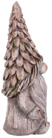 Ogród dekoracja krasnal Grzyb, szary, 25 x 19 x 49cm