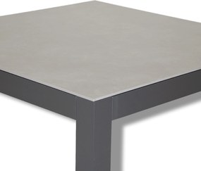 Doppler MADRI - ogrodowy stół aluminiowy 80x80 cm, mocca